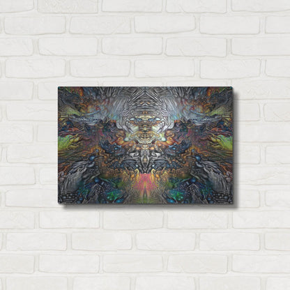 Luxe Metal Art 'Samael' by Pedro Gavidia, Metal Wall Art,24x16