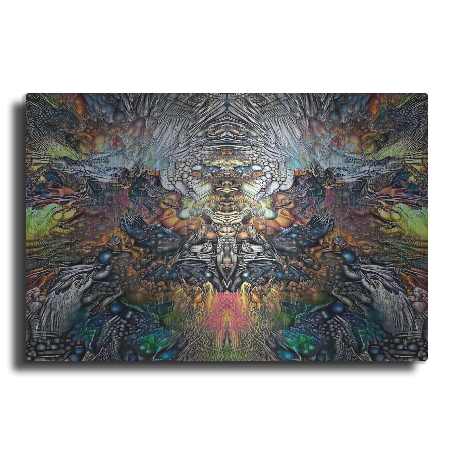 Luxe Metal Art 'Samael' by Pedro Gavidia, Metal Wall Art