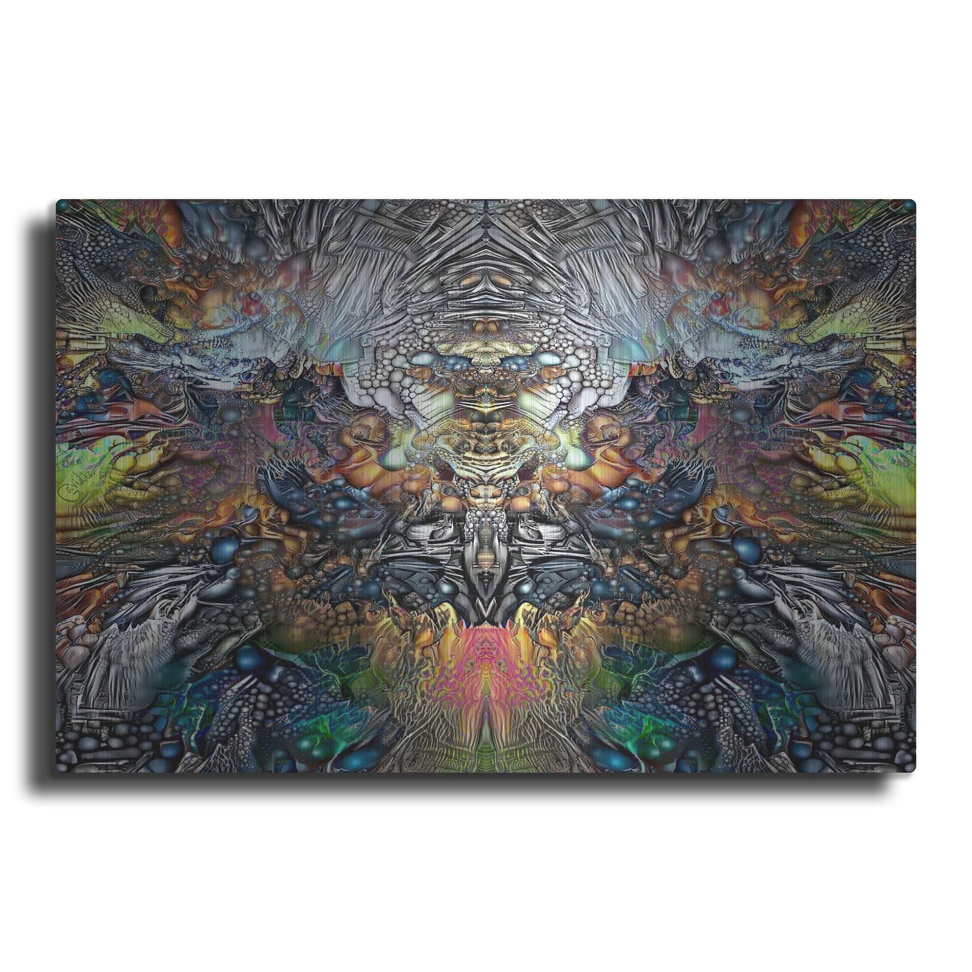 Luxe Metal Art 'Samael' by Pedro Gavidia, Metal Wall Art