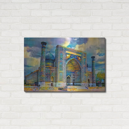 Luxe Metal Art 'Samarkand Uzbekistan Registan' by Pedro Gavidia, Metal Wall Art,36x24