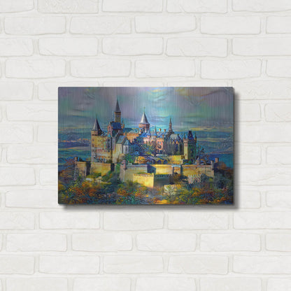 Luxe Metal Art 'Stuttgart Germany Hohenzollern Castle' by Pedro Gavidia, Metal Wall Art,24x16