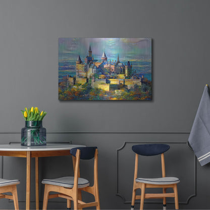 Luxe Metal Art 'Stuttgart Germany Hohenzollern Castle' by Pedro Gavidia, Metal Wall Art,36x24