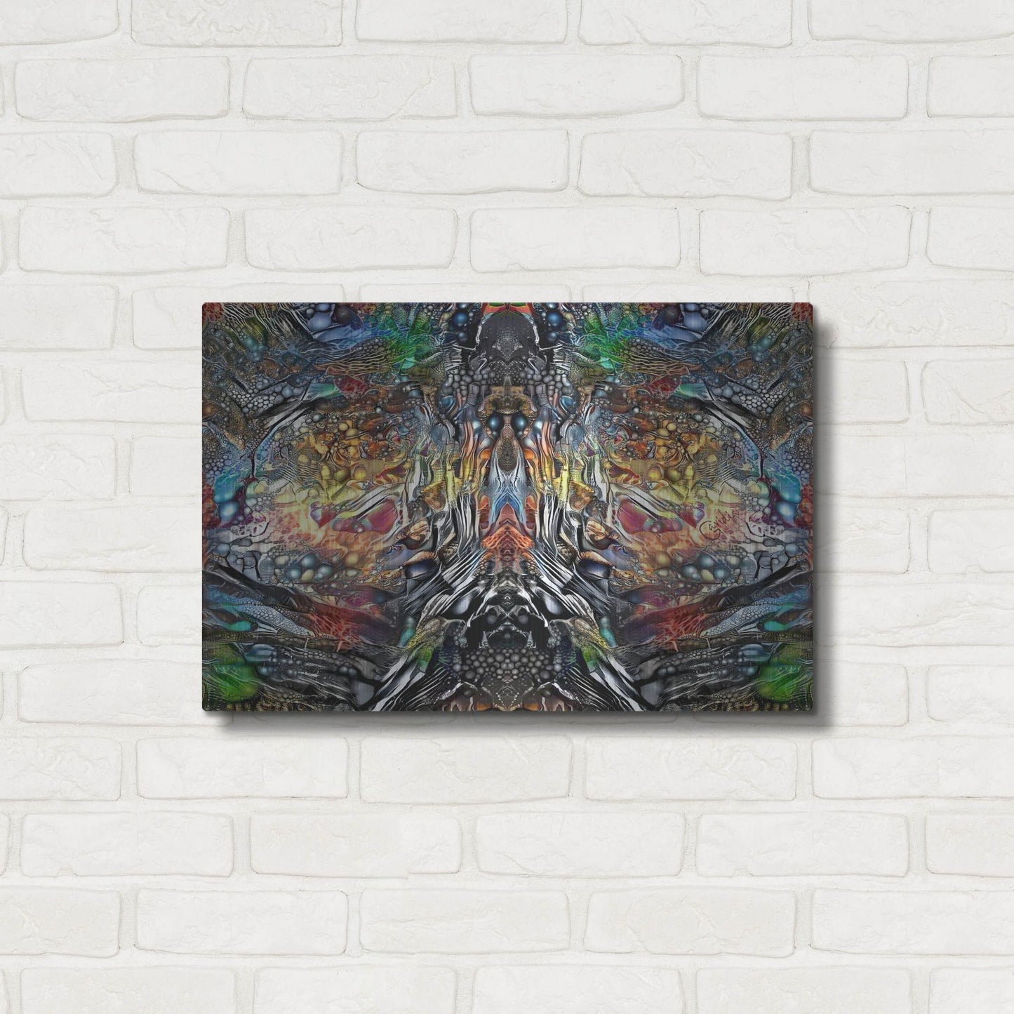 Luxe Metal Art 'The Color Of Wisdom' by Pedro Gavidia, Metal Wall Art,24x16