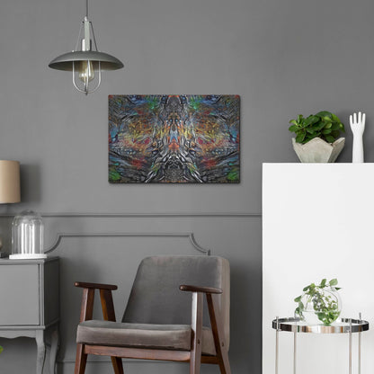 Luxe Metal Art 'The Color Of Wisdom' by Pedro Gavidia, Metal Wall Art,24x16