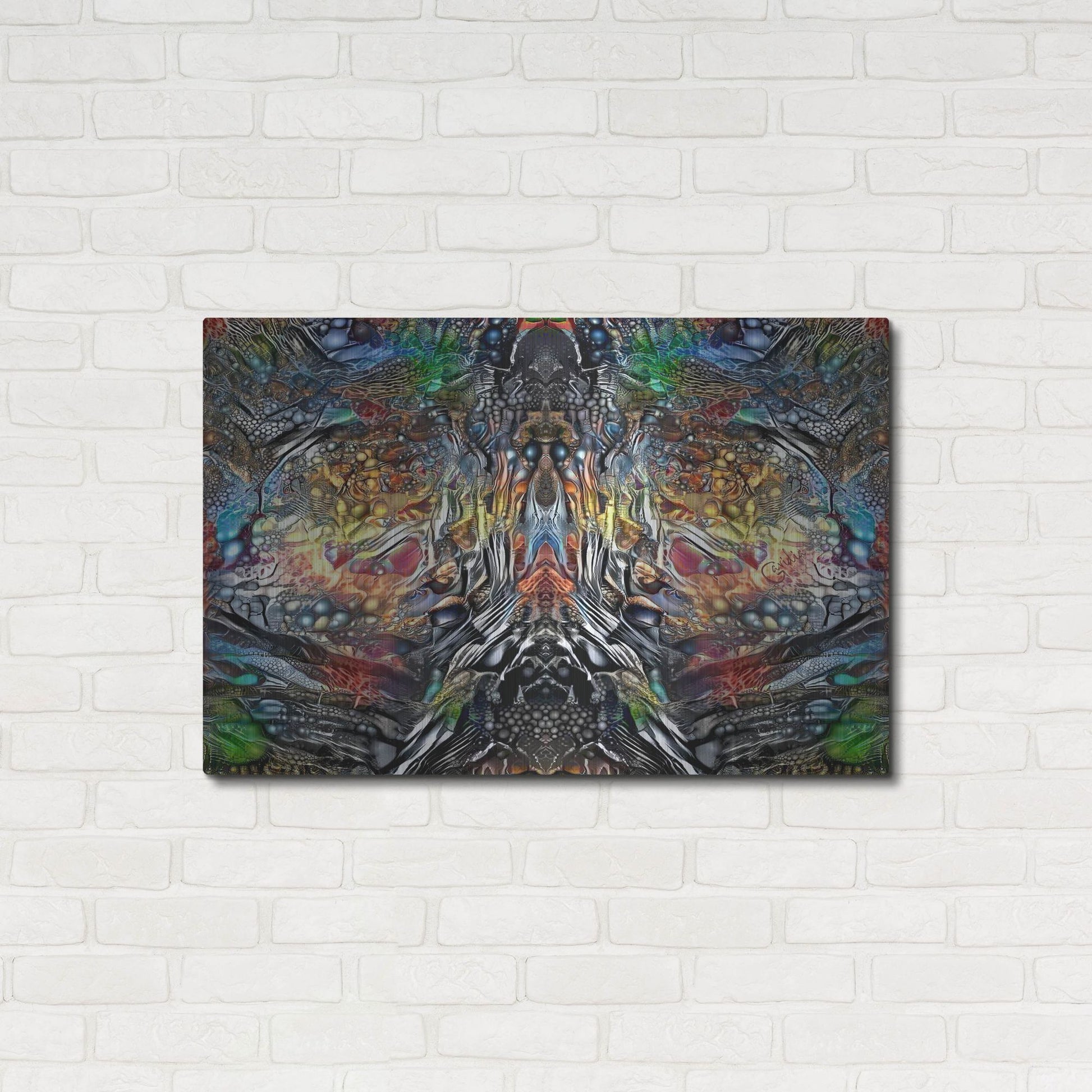 Luxe Metal Art 'The Color Of Wisdom' by Pedro Gavidia, Metal Wall Art,36x24