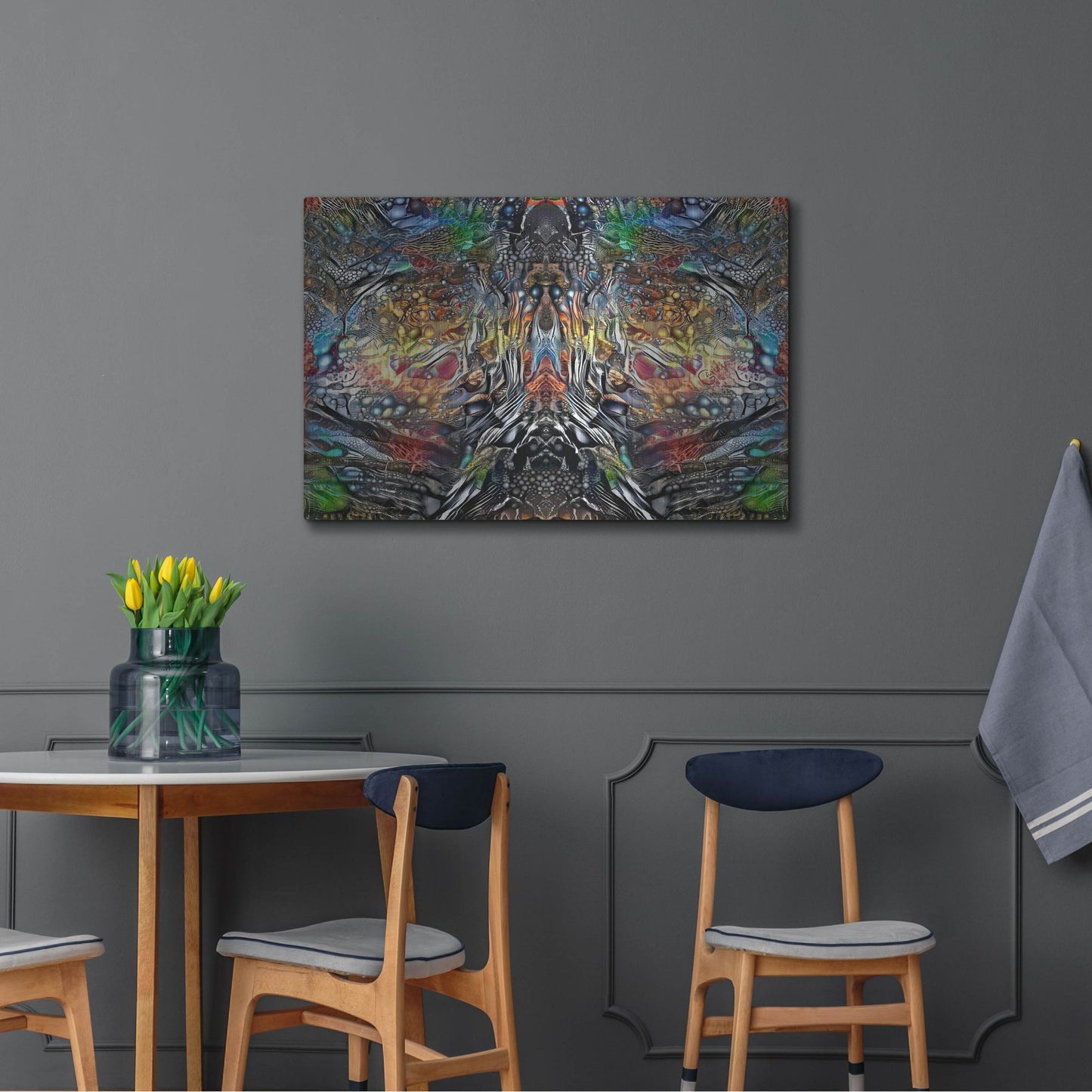 Luxe Metal Art 'The Color Of Wisdom' by Pedro Gavidia, Metal Wall Art,36x24