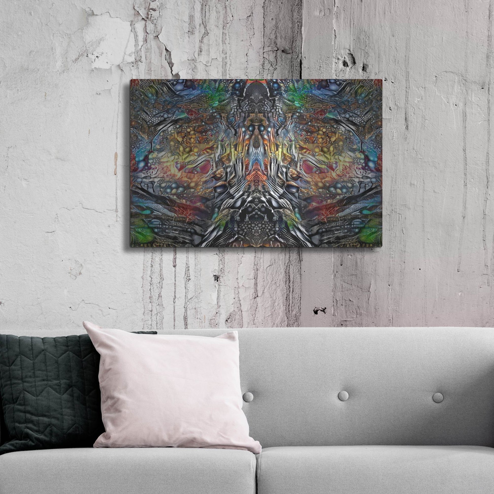 Luxe Metal Art 'The Color Of Wisdom' by Pedro Gavidia, Metal Wall Art,36x24