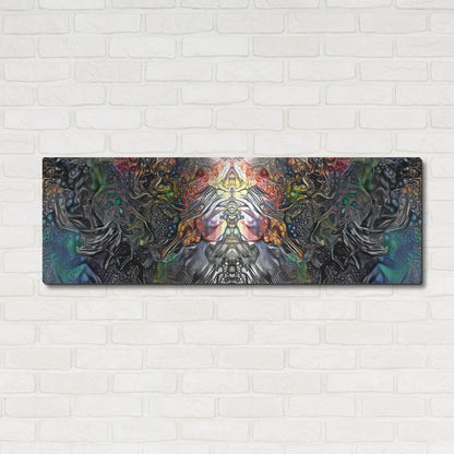 Luxe Metal Art 'The Creation Of Hades' by Pedro Gavidia, Metal Wall Art,48x16