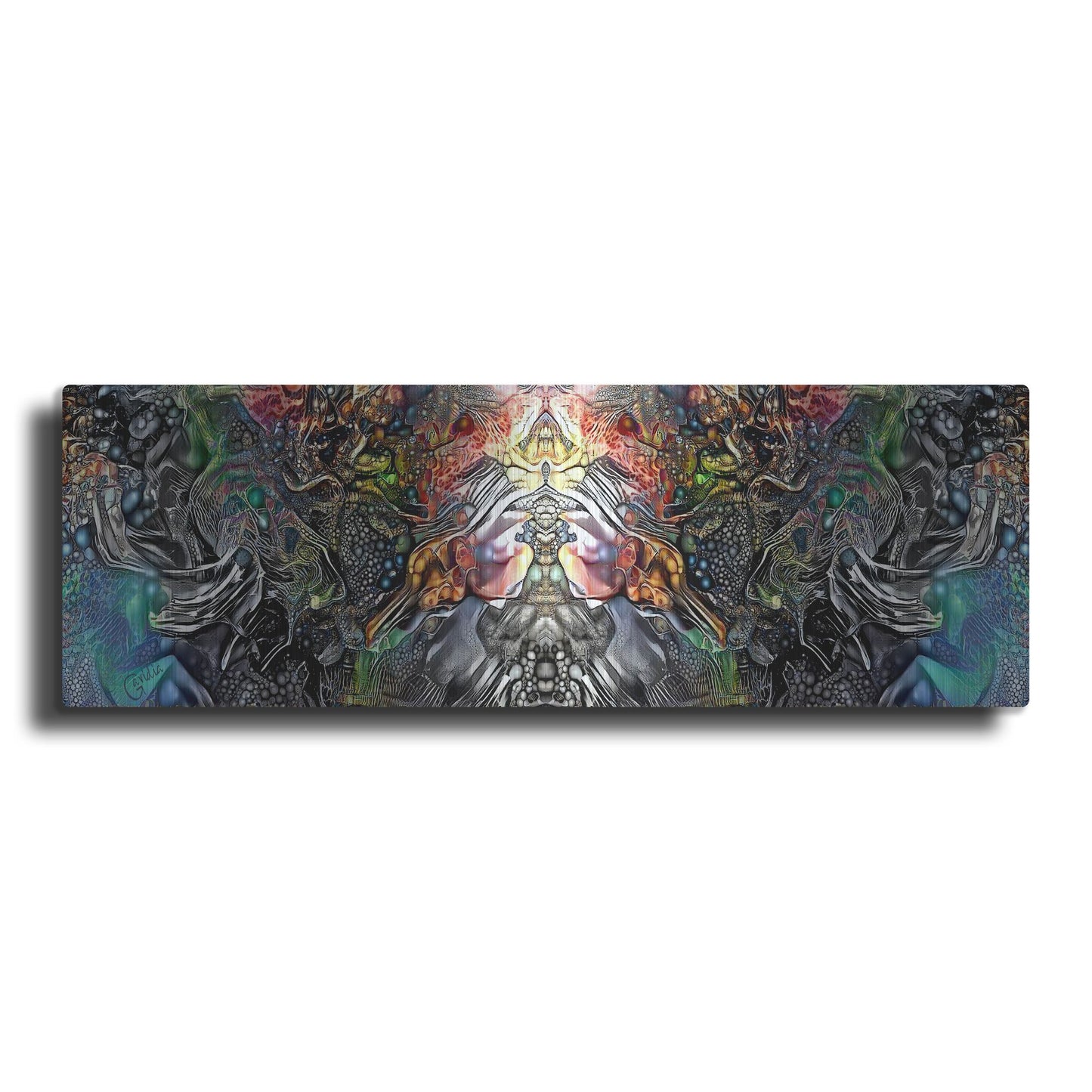 Luxe Metal Art 'The Creation Of Hades' by Pedro Gavidia, Metal Wall Art