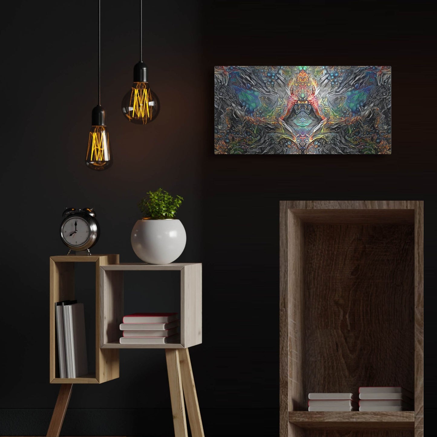 Luxe Metal Art 'The Deceitful Cloak Of Religions' by Pedro Gavidia, Metal Wall Art,24x12