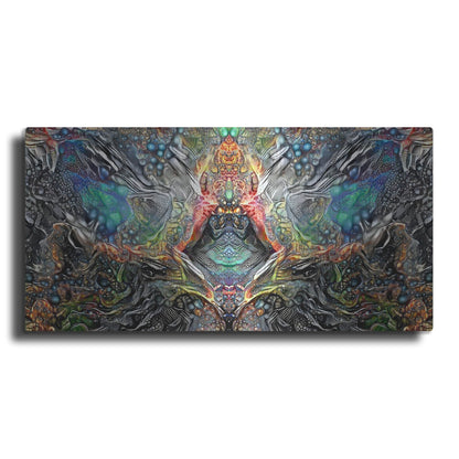 Luxe Metal Art 'The Deceitful Cloak Of Religions' by Pedro Gavidia, Metal Wall Art,24x12