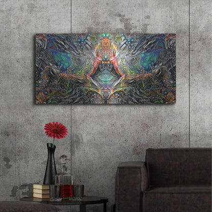 Luxe Metal Art 'The Deceitful Cloak Of Religions' by Pedro Gavidia, Metal Wall Art,48x24