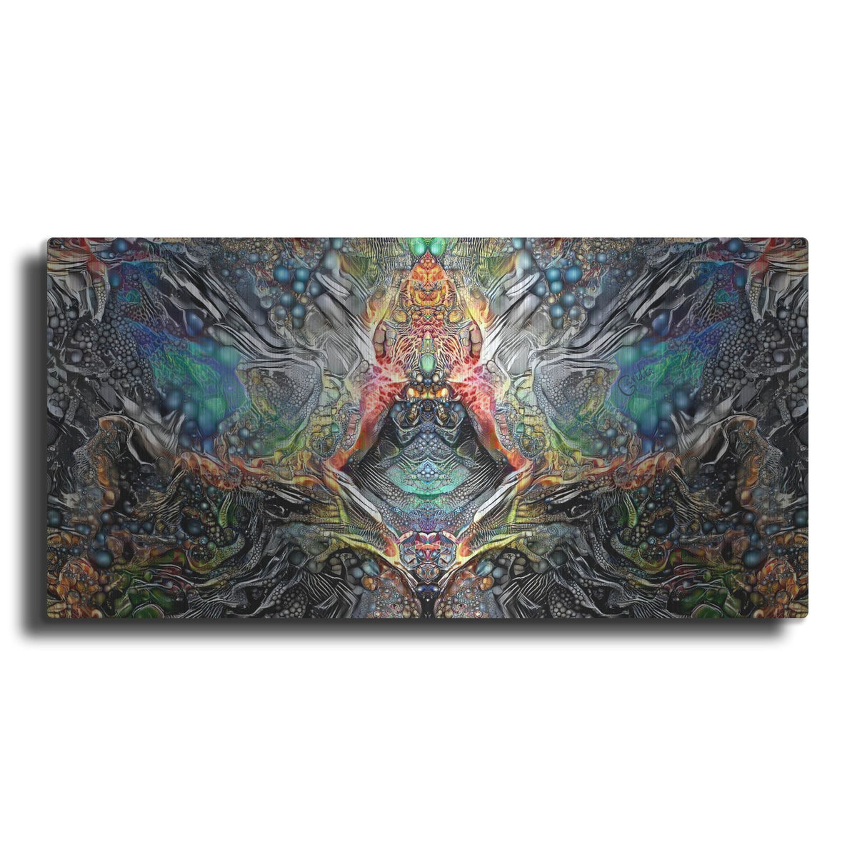 Luxe Metal Art 'The Deceitful Cloak Of Religions' by Pedro Gavidia, Metal Wall Art