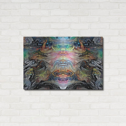 Luxe Metal Art 'The Minotaurs Lament' by Pedro Gavidia, Metal Wall Art,36x24