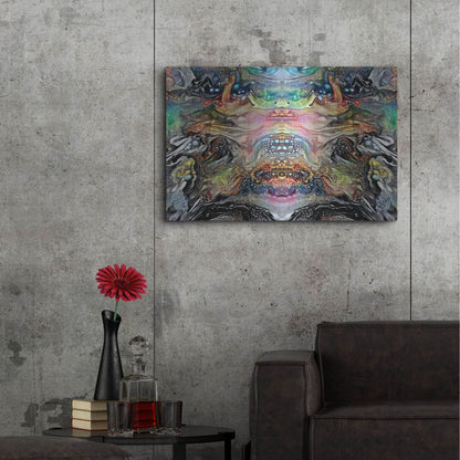 Luxe Metal Art 'The Minotaurs Lament' by Pedro Gavidia, Metal Wall Art,36x24
