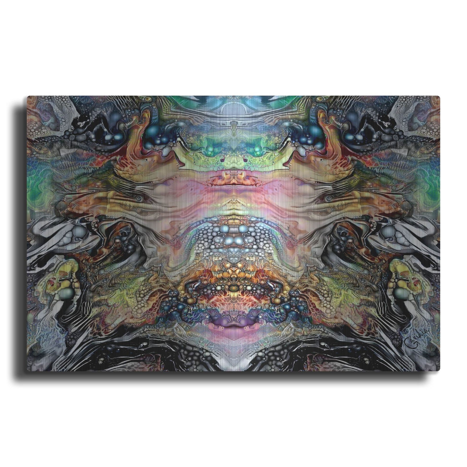 Luxe Metal Art 'The Minotaurs Lament' by Pedro Gavidia, Metal Wall Art