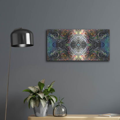 Luxe Metal Art 'The Origin Of The Universe' by Pedro Gavidia, Metal Wall Art,24x12