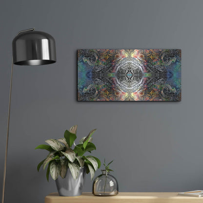 Luxe Metal Art 'The Origin Of The Universe' by Pedro Gavidia, Metal Wall Art,24x12