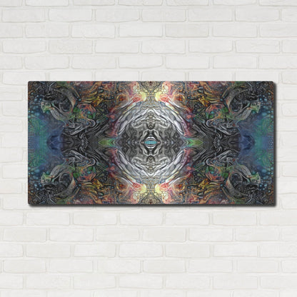 Luxe Metal Art 'The Origin Of The Universe' by Pedro Gavidia, Metal Wall Art,48x24