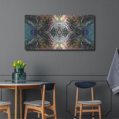 Luxe Metal Art 'The Origin Of The Universe' by Pedro Gavidia, Metal Wall Art,48x24