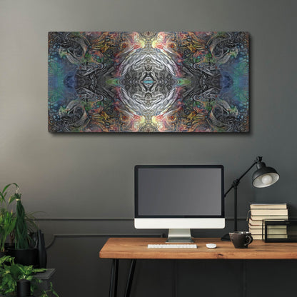 Luxe Metal Art 'The Origin Of The Universe' by Pedro Gavidia, Metal Wall Art,48x24