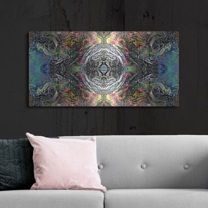 Luxe Metal Art 'The Origin Of The Universe' by Pedro Gavidia, Metal Wall Art,48x24