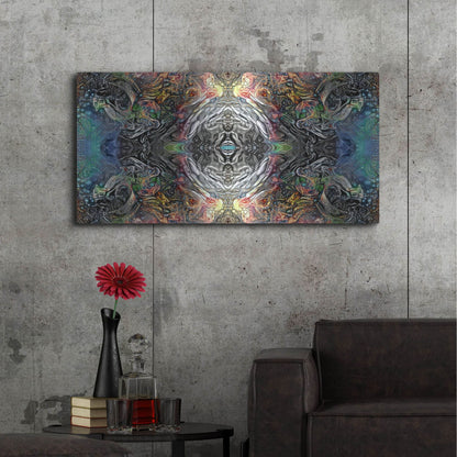 Luxe Metal Art 'The Origin Of The Universe' by Pedro Gavidia, Metal Wall Art,48x24