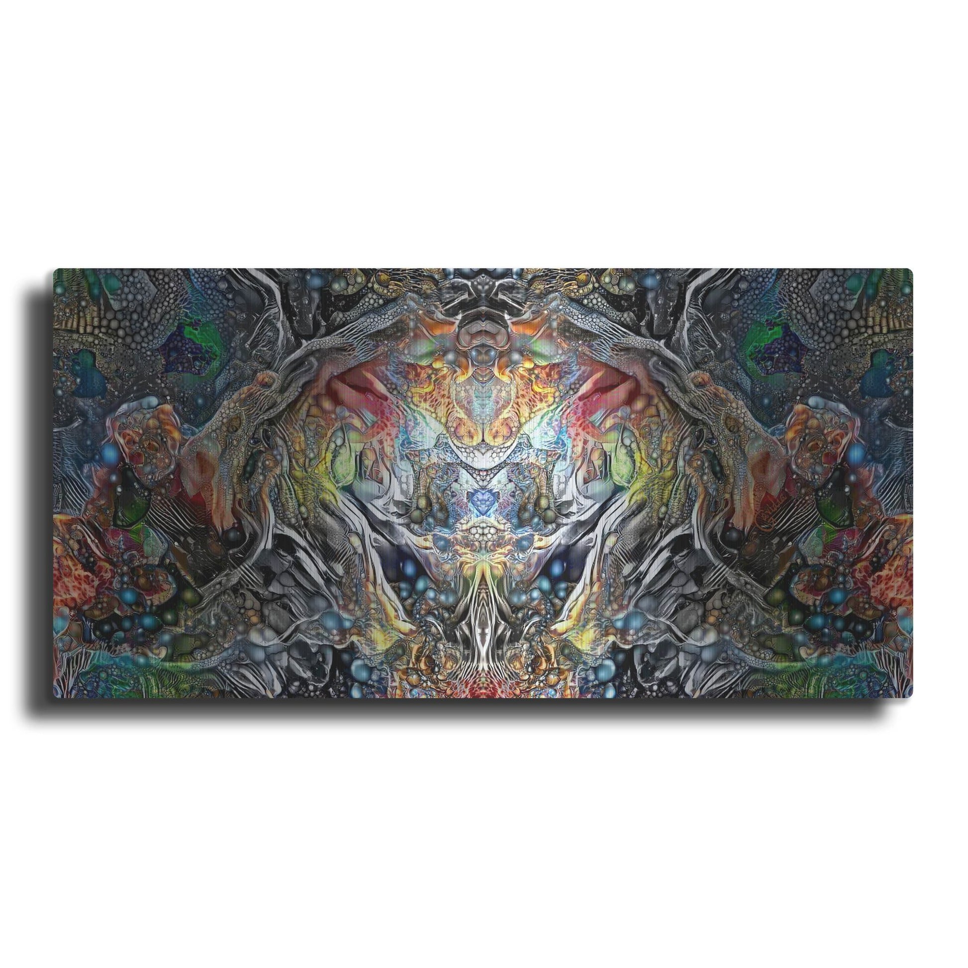 Luxe Metal Art 'The Strange Intelligence Enclosure' by Pedro Gavidia, Metal Wall Art