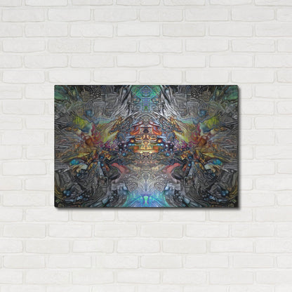 Luxe Metal Art 'Tlaloc Gestation' by Pedro Gavidia, Metal Wall Art,36x24