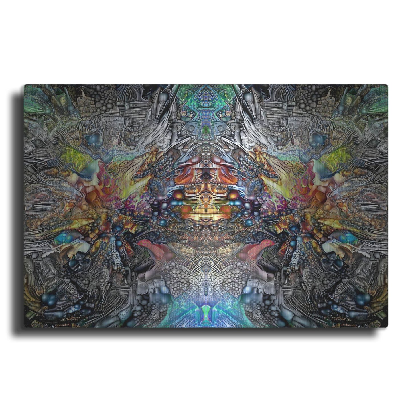 Luxe Metal Art 'Tlaloc Gestation' by Pedro Gavidia, Metal Wall Art