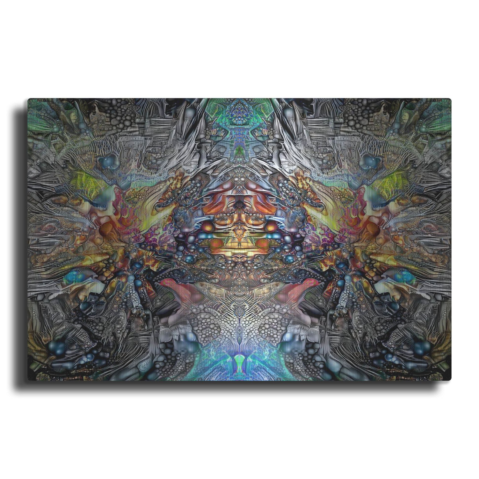 Luxe Metal Art 'Tlaloc Gestation' by Pedro Gavidia, Metal Wall Art