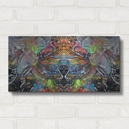 Luxe Metal Art 'Transcend' by Pedro Gavidia, Metal Wall Art,24x12