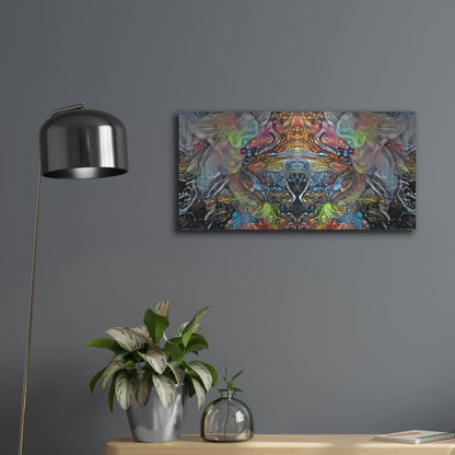 Luxe Metal Art 'Transcend' by Pedro Gavidia, Metal Wall Art,24x12