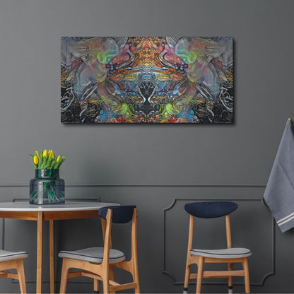 Luxe Metal Art 'Transcend' by Pedro Gavidia, Metal Wall Art,48x24