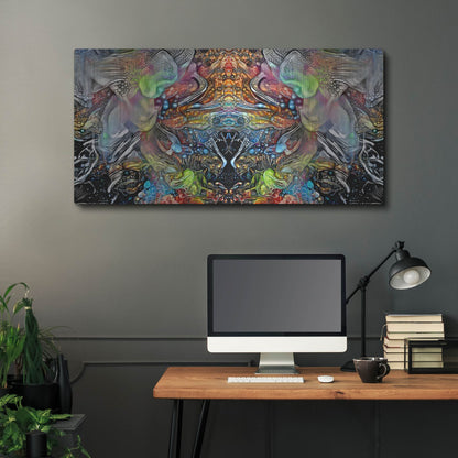 Luxe Metal Art 'Transcend' by Pedro Gavidia, Metal Wall Art,48x24