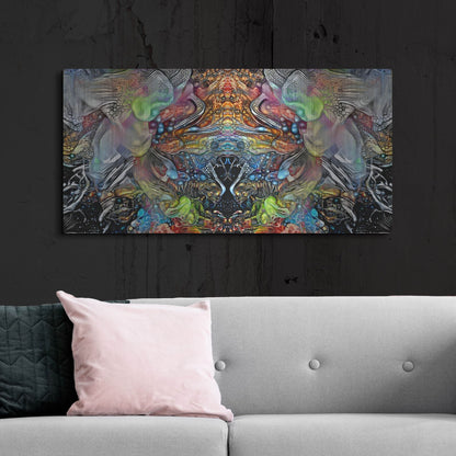 Luxe Metal Art 'Transcend' by Pedro Gavidia, Metal Wall Art,48x24