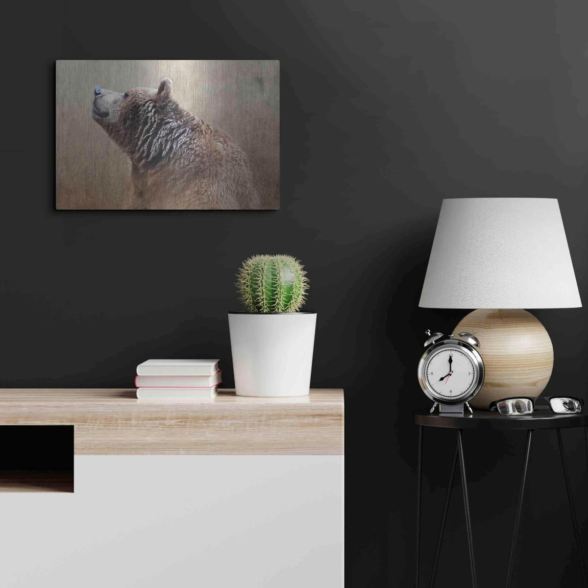 'Big Bear' by Karen Smith – Metal Wall Art, 24x16 room view