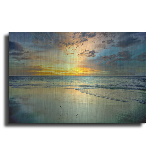 Luxe Metal Art 'Caribbean Epilogue' by Mark A Paulda, Metal Wall Art