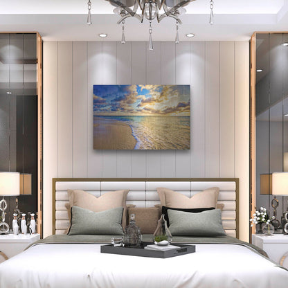 Luxe Metal Art 'Golden Hour Aruba' by Mark A Paulda, Metal Wall Art,36x24