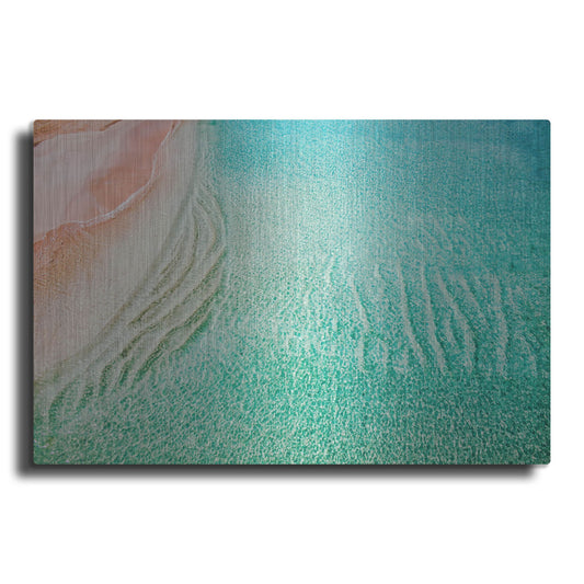Luxe Metal Art 'Beach And Ocean 39' by Mark A Paulda, Metal Wall Art