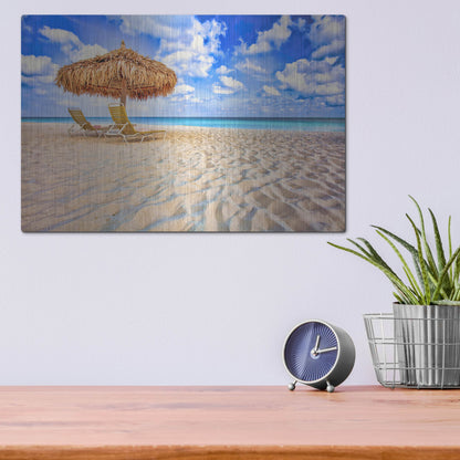 Luxe Metal Art 'Relax' by Mark A Paulda, Metal Wall Art,16x12