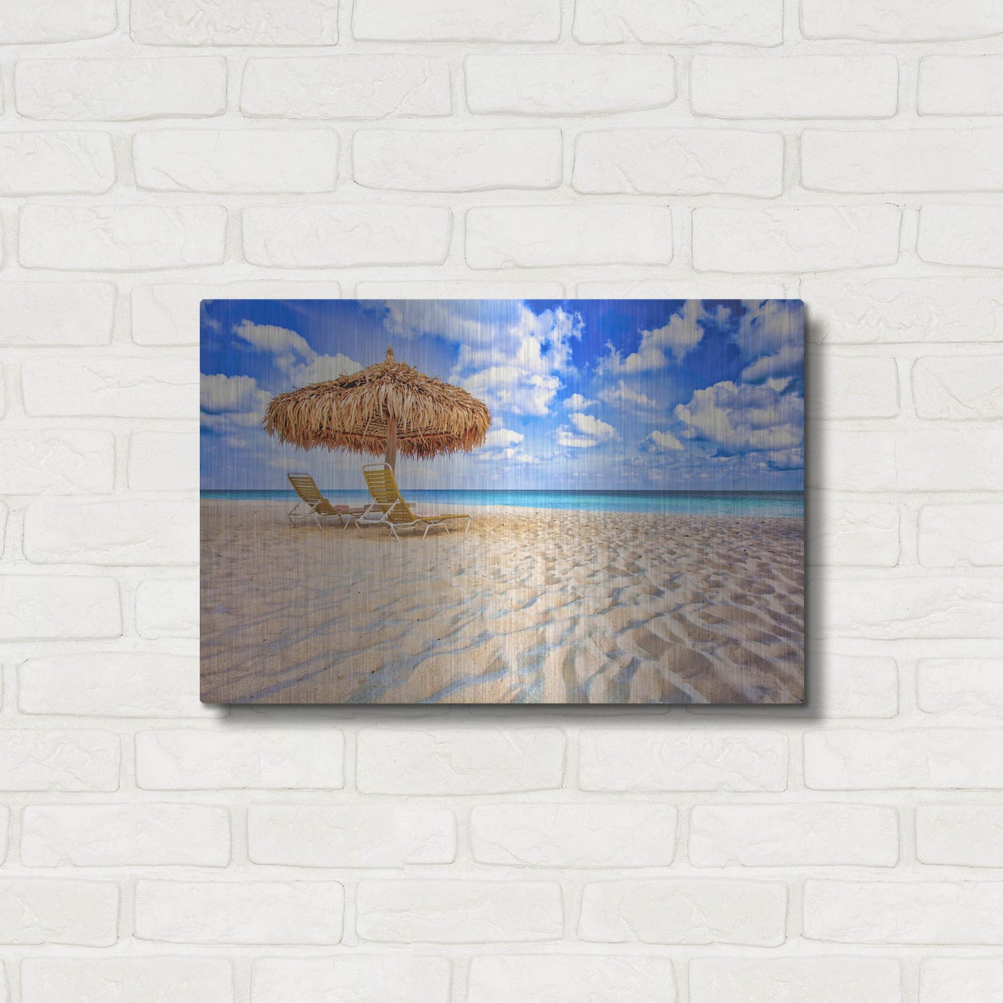 Luxe Metal Art 'Relax' by Mark A Paulda, Metal Wall Art,24x16