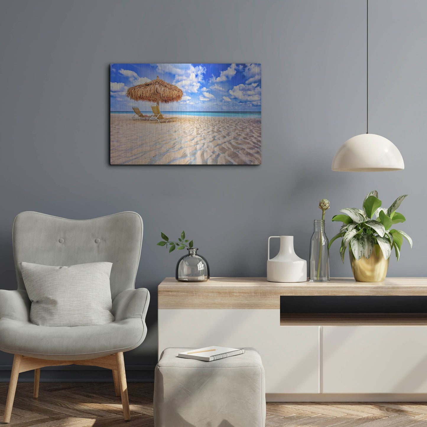 Luxe Metal Art 'Relax' by Mark A Paulda, Metal Wall Art,24x16