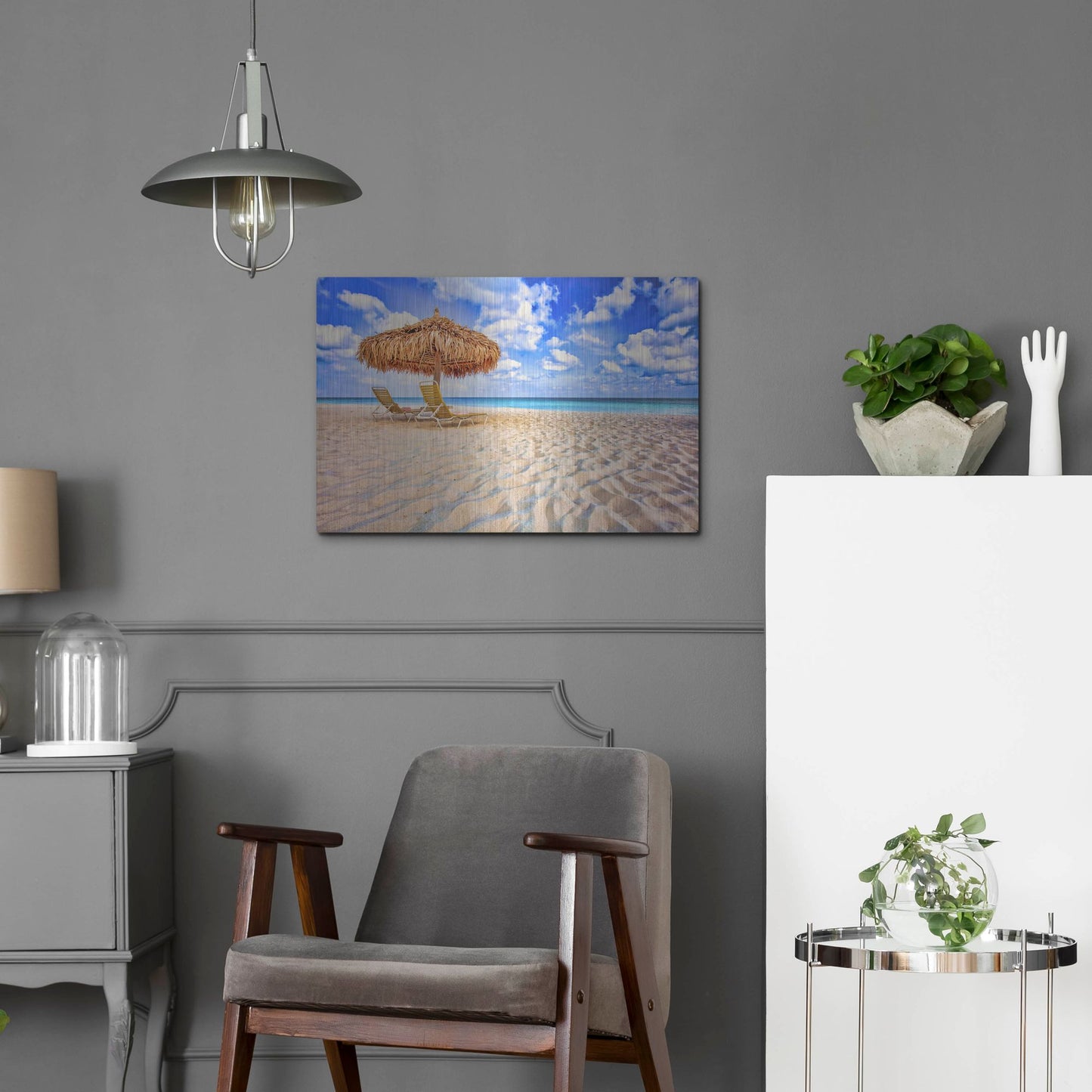 Luxe Metal Art 'Relax' by Mark A Paulda, Metal Wall Art,24x16