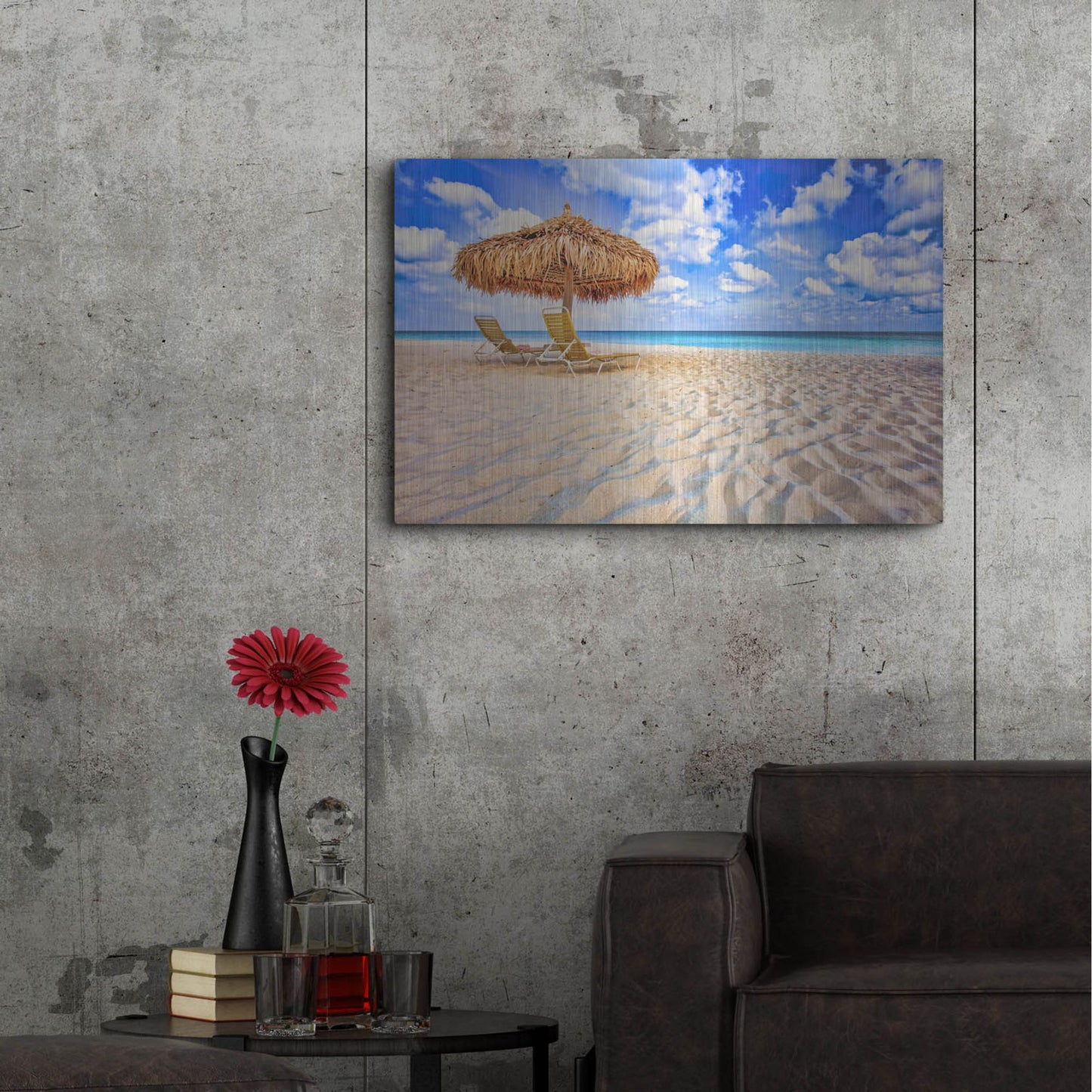 Luxe Metal Art 'Relax' by Mark A Paulda, Metal Wall Art,36x24