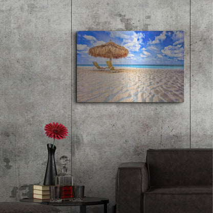 Luxe Metal Art 'Relax' by Mark A Paulda, Metal Wall Art,36x24