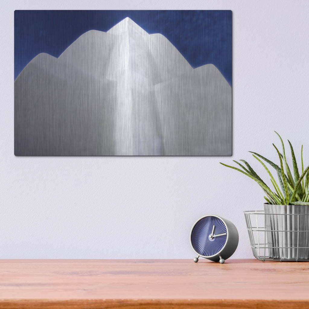 Luxe Metal Art 'San Elizario Mission' by Mark A Paulda, Metal Wall Art,16x12