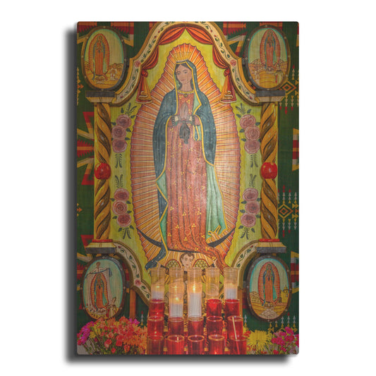 Luxe Metal Art 'Ysleta Madonna' by Mark A Paulda, Metal Wall Art