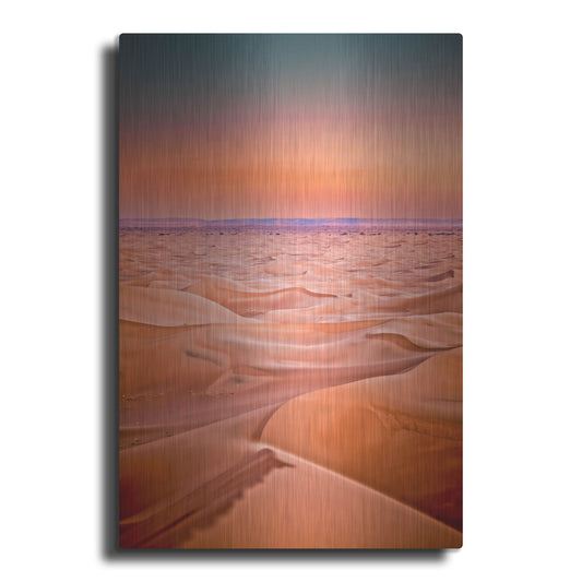Luxe Metal Art 'Serenity In The Sahara' by Mark A Paulda, Metal Wall Art
