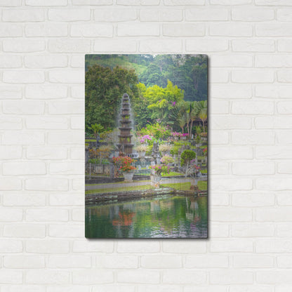 Luxe Metal Art 'Ujung Water Palace' by Mark A Paulda, Metal Wall Art,24x36